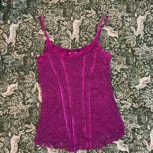 Free People Lace Corset Cami